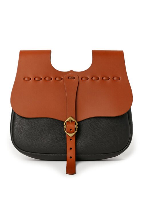 Borsa da cintura medievale in pelle "Albrecht"