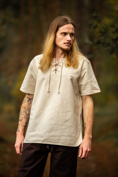 Camicia medievale Erhart — Maniche corte