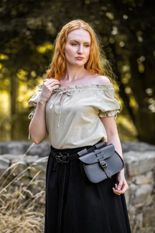 Blusa medievale a maniche corte "Otilia"