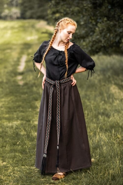 Blusa medievale a maniche corte "Vera"
