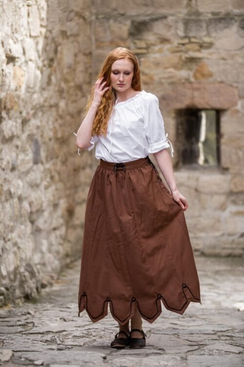 Gonna medievale ricamata "Svenja"