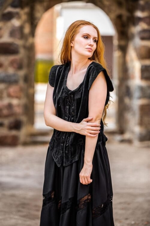 Corpetto-gilet in velluto "Adrienne"