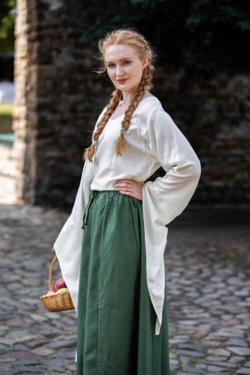 Blusa "Irma" con maniche a tromba