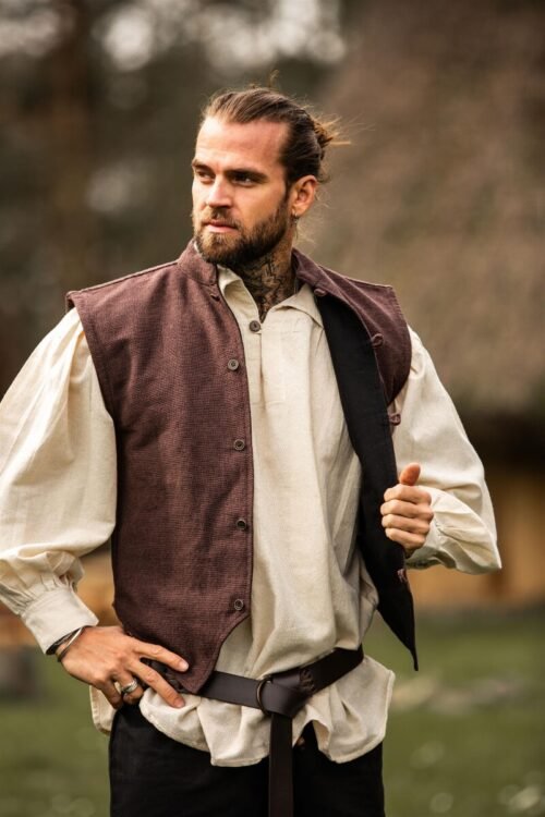 Gilet 'Irvin' in cotone tessuto a mano