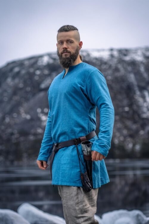 Tunica vichinga in lino "Ragnar"