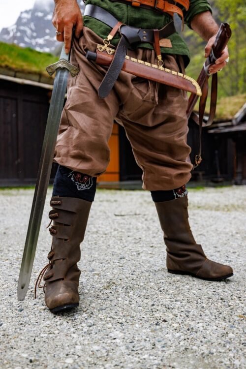 Pantaloni vichinghi Rushose in lino "Wodan"